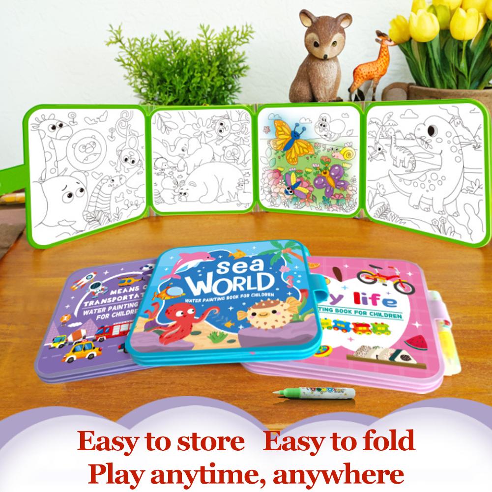 Волшебная книга для рисования  – обзор и цена Reusable Water Magic Coloring Book