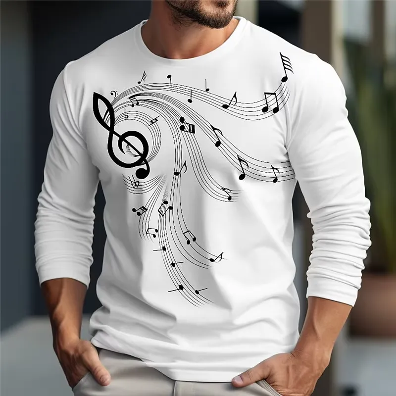 Мужская футболка с длинным рук – обзор и цена Music