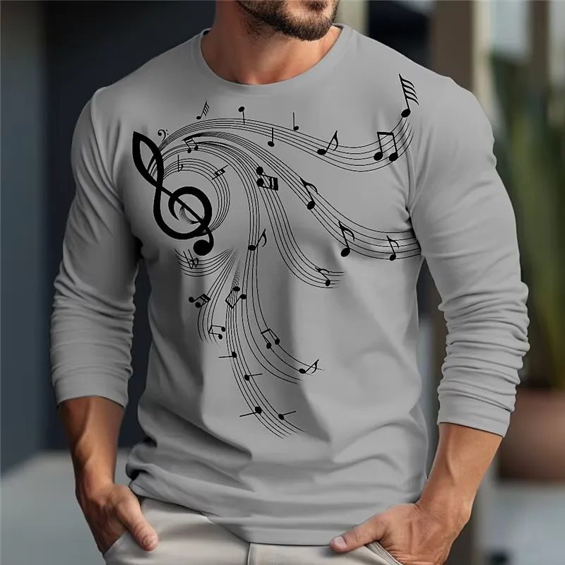 Мужская футболка с длинным рук – обзор и цена Music